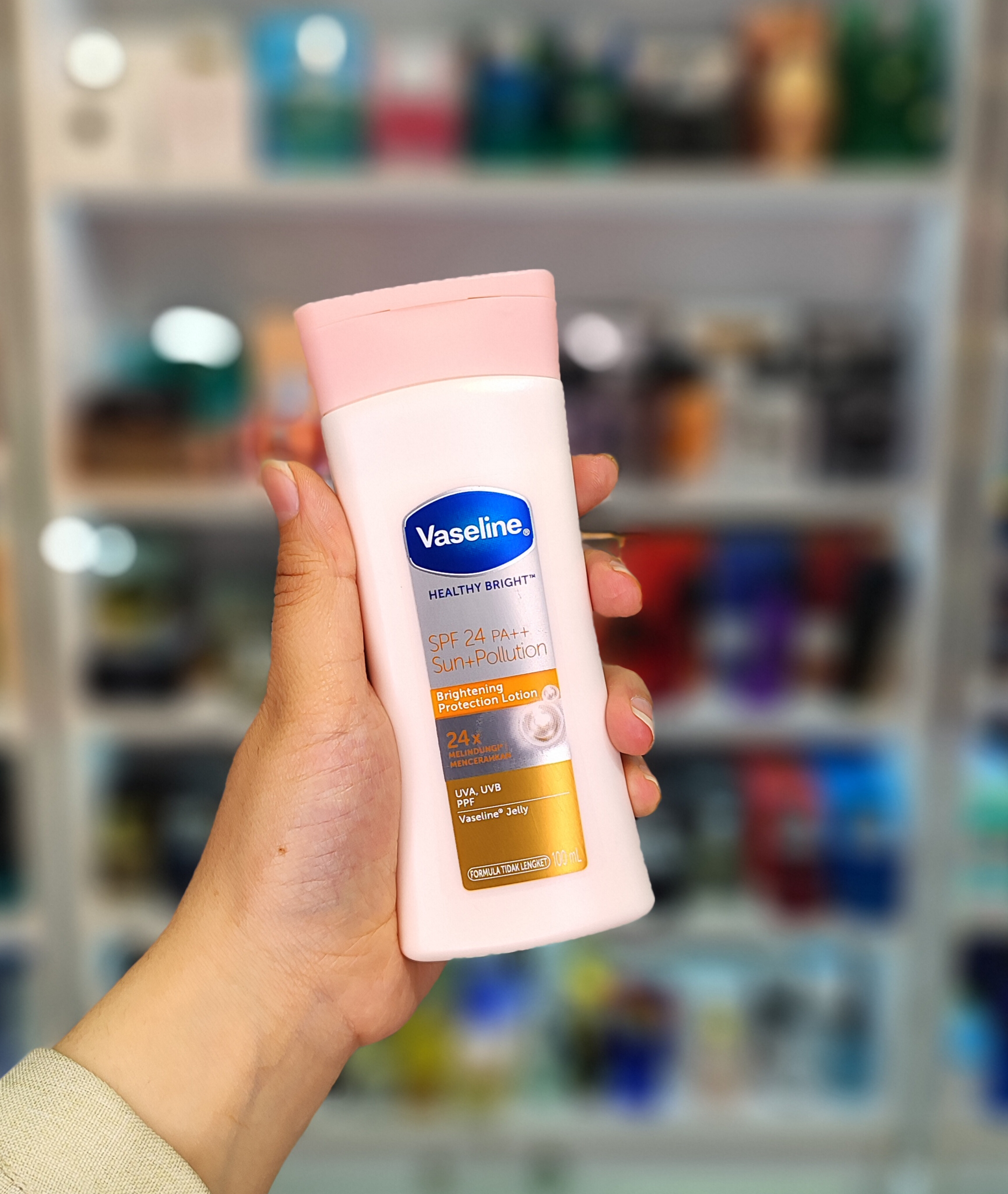 لوسیون بدن ضد افتاب دار مدل Healthy Bright