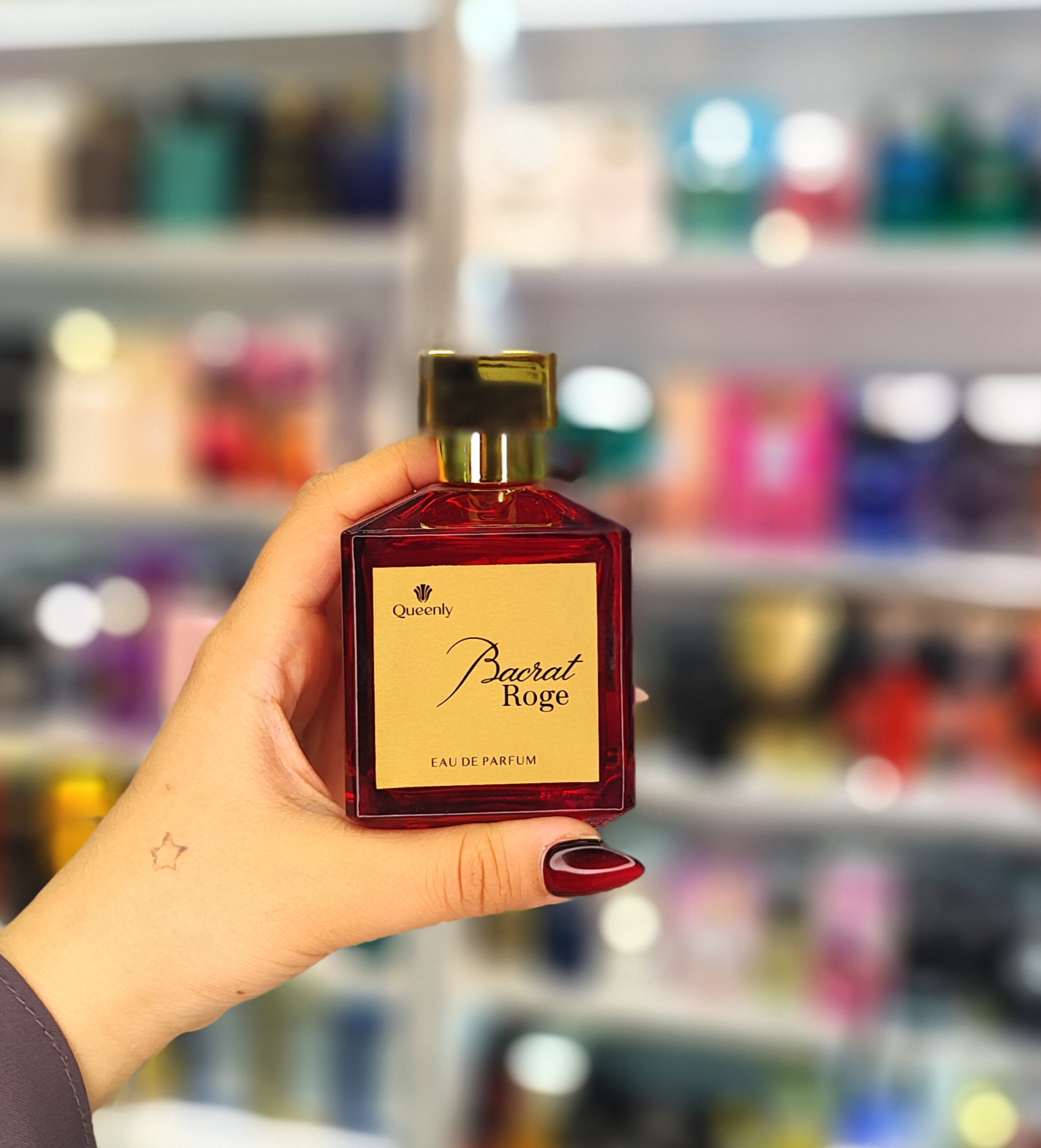 ادو پرفیوم عطر کویین لی  مدل باکارات رژ BACRAT ROGE